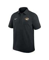 Nike Men's Black Missouri Tigers Woven Dri-fit Polo Shirt