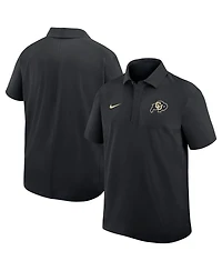 Nike Men's Black Colorado Buffaloes Woven Dri-fit Polo Shirt