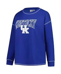 Fanatics Women's Royal Kentucky Wildcats Plus Contrast Stitch Sweatshirt