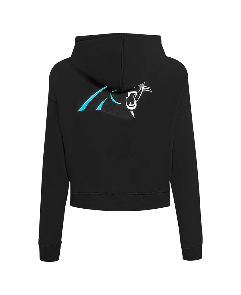 Pro Standard Women's Black Carolina Panthers Split Logo Full-Zip Hoodie