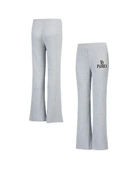 Concept Sport Women's Gray San Diego Padres Juniper Rib Knit Flare Sleep Pants