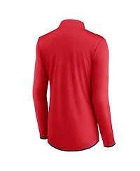 Fanatics Women's Red Washington Nationals Corner Quarter-Zip Sweatshirt