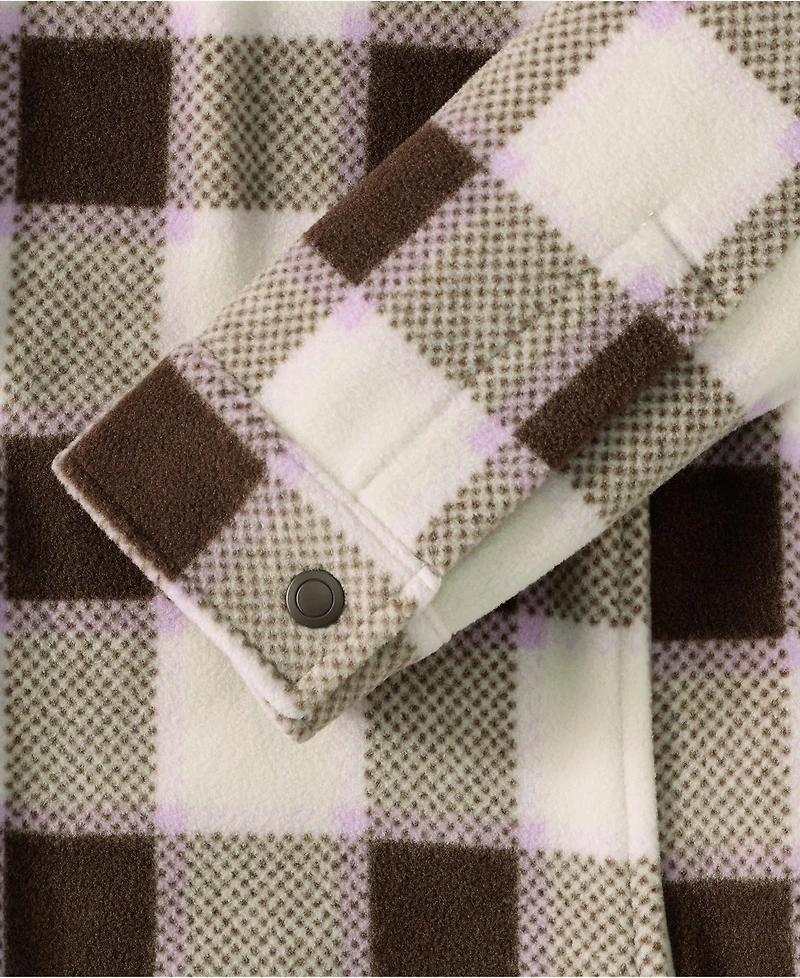 Lands' End Plus Print Anyweather Fleece Shirt Jacket