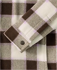 Lands' End Plus Print Anyweather Fleece Shirt Jacket