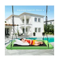 Tree Swing for Kids and Adults, 60" Waterproof Rectangle Platform Swing