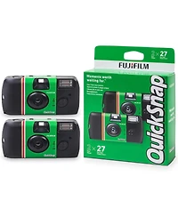 Fujifilm QuickSnap Flash 400 35mm Single-Use Disposable Camera with Flash, 27 Exposures, 2-Pack