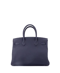 Pre-Owned Hermes Birkin 30 Handbag Verso Togo with Palladium Hardware