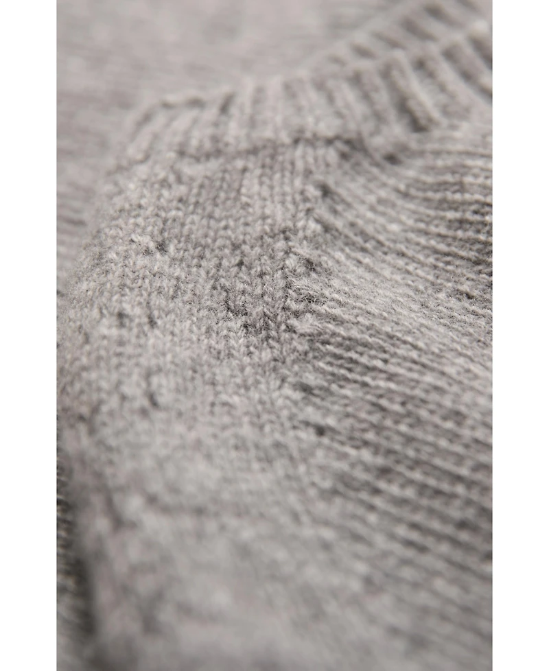 Celtic & Co. Women's Boxy Saddle Shoulder Crew Neck Sweater