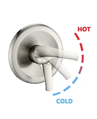 Rainsken Shower Head with Handheld Shower System with 8" Rain Shower Head with Tub Spout Rough-in Valve Included