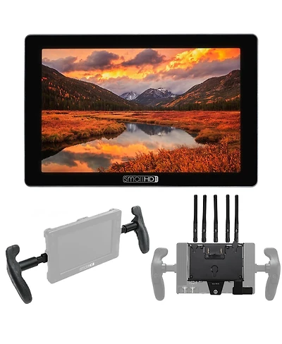 SmallHD Cine 7 7" Full Hd Touchscreen On-Camera Monitor, Bundle with Teradek Bolt 6 750 Gold Mount Receiver Module and Rubber Handles
