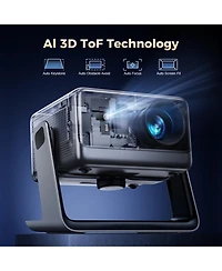 Elephas Viedo Projector With Wifi And Bluetooth, Smart Movie System/ Dolby Audio/ Auto Focus & Keystone Portable Projector, For Home Theater / Outdoor