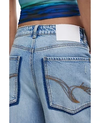 Desigual Women's Wide leg denim trousers