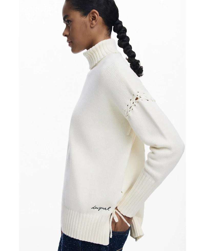 Desigual Women's Long sweater with bows