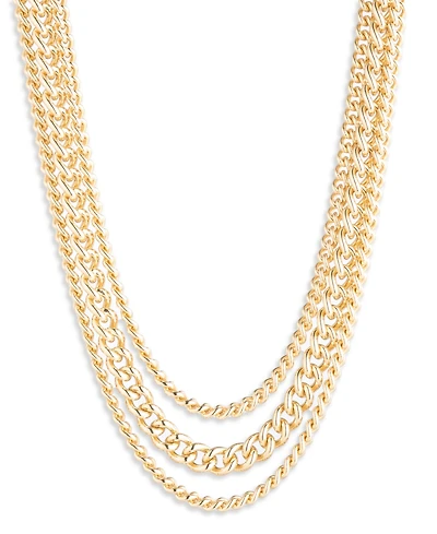 Lauren Ralph Lauren Gold-Tone Multirow Collar Necklace