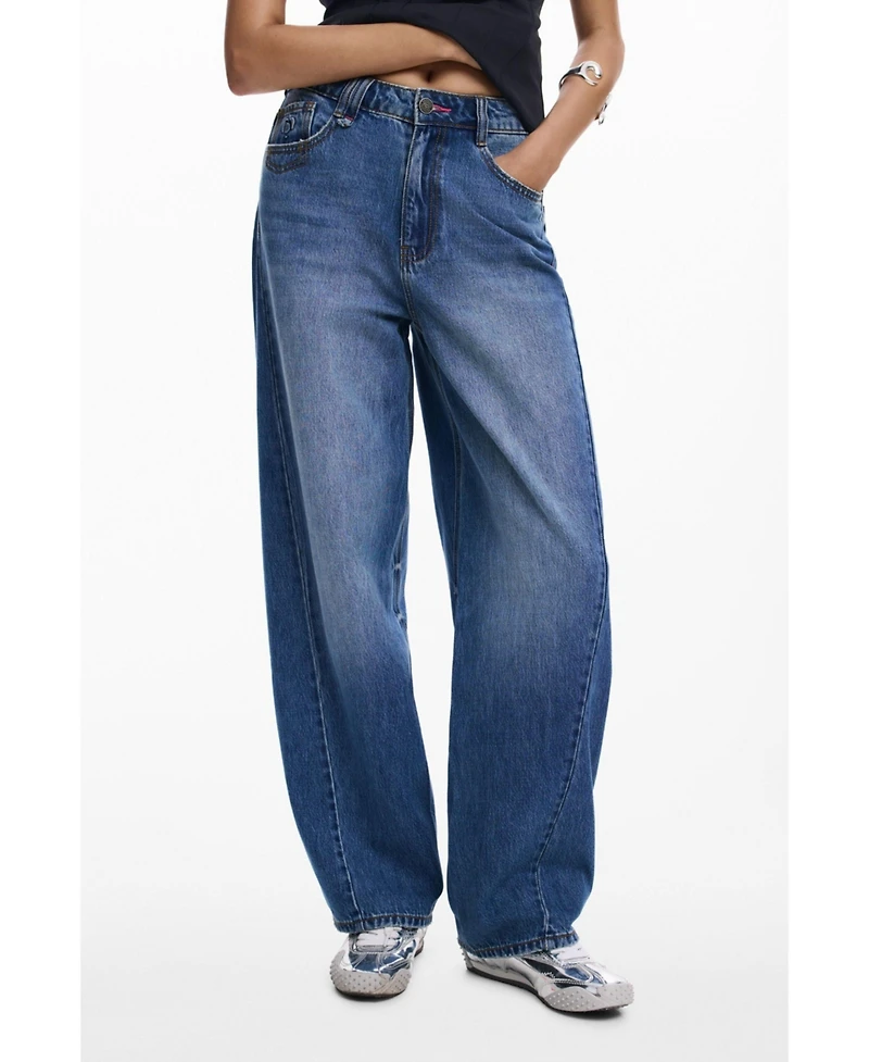 Desigual Women's Baggy jeans with seams