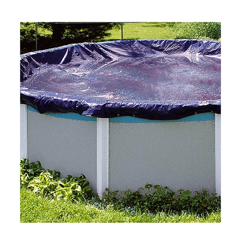 Swimline 21 Foot Round Above Ground Winter Swimming Pool Cover, Blue | PCO824