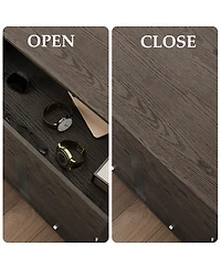 Homsee Rectangle Taller Storage End Table, Side Table with 5-Drawers