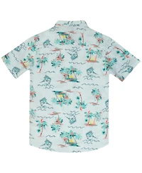 Tommy Bahama Boys Woven Button-down Short-sleeve Classic Button Down Shirt