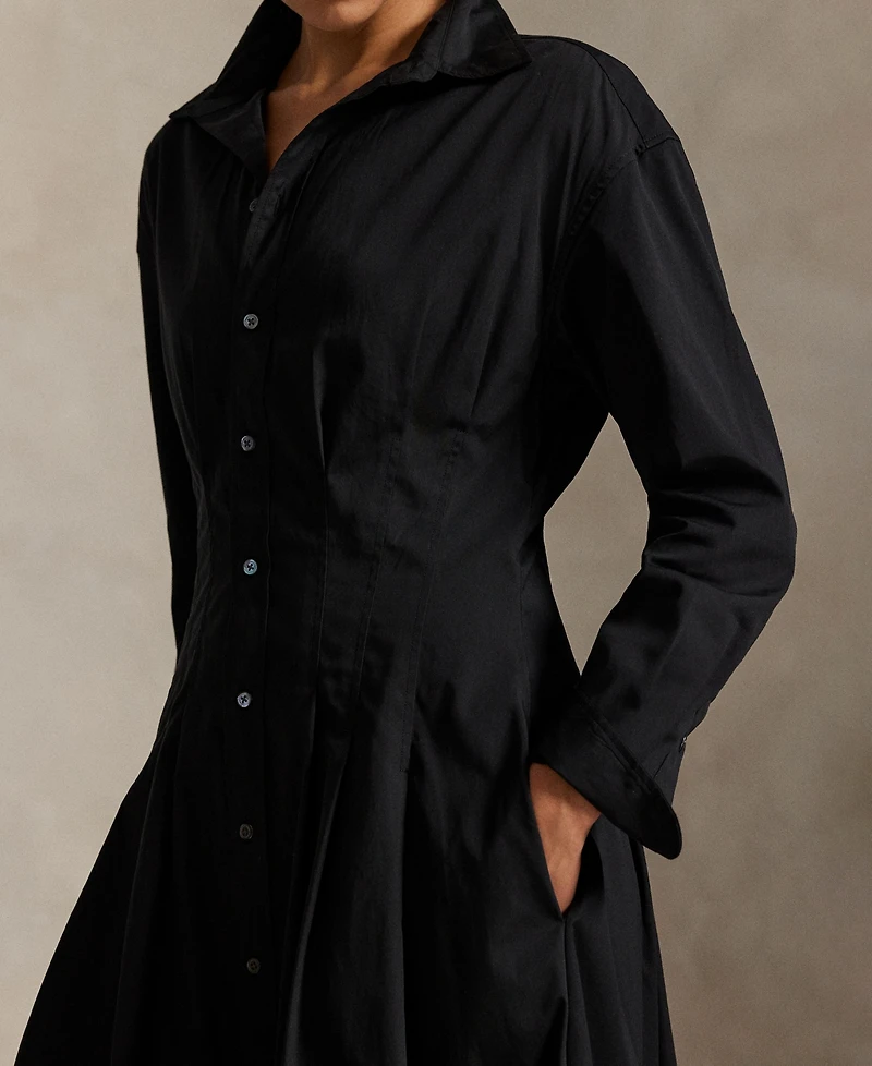Polo Ralph Lauren Women's Pleated Cotton Shirtdress