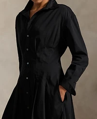 Polo Ralph Lauren Women's Pleated Cotton Shirtdress