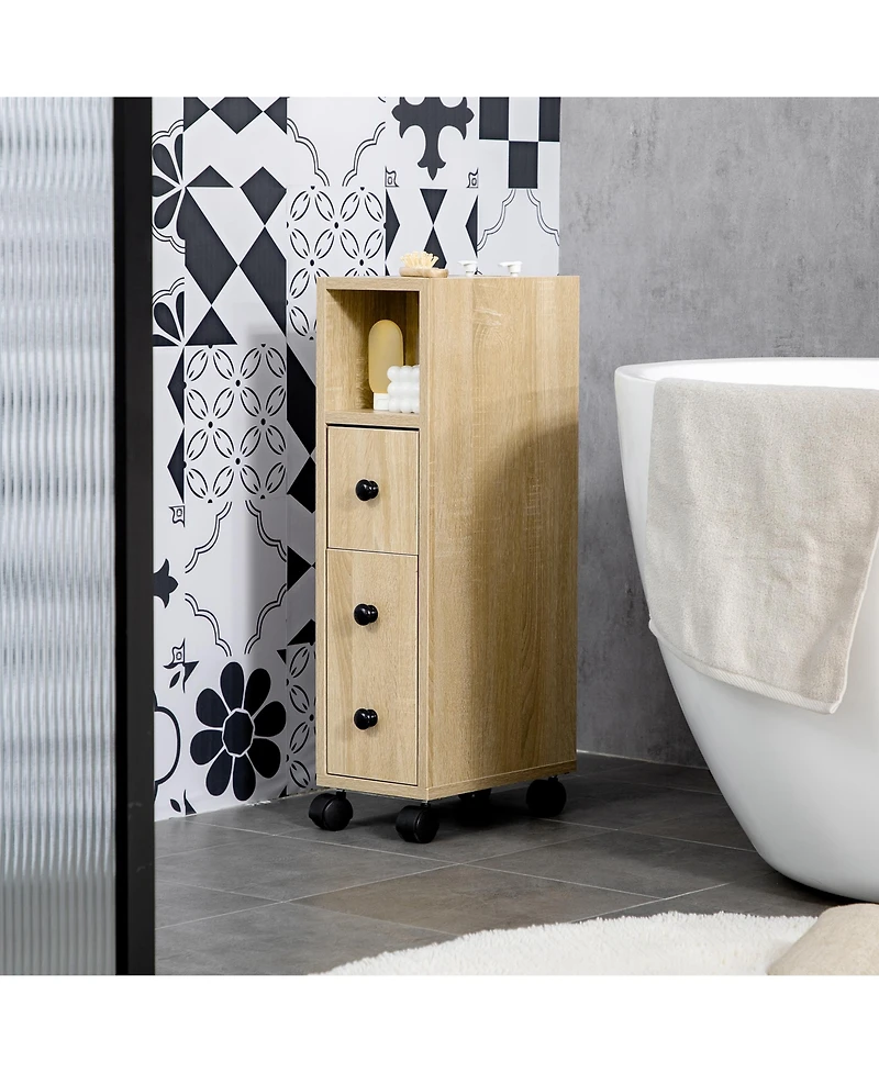 Slickblue Durable Bathroom Cabinet for Towels and Essential Storage in Small Spaces