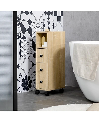 Slickblue Durable Bathroom Cabinet for Towels and Essential Storage in Small Spaces
