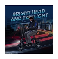 450W Electric Scooter for Unisex Adults: 265LBS MaxLoad, 22 Miles Range, 15.5MPH Top Speed, 3 Modes, Adjustable Seat, Lcd Display