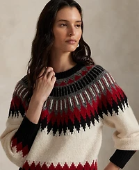 Polo Ralph Lauren Women's Geometric Fair Isle Long Sleeve Sweater