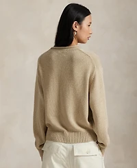 Polo Ralph Lauren Women's Bear Intarsia-Knit Rollneck Sweater