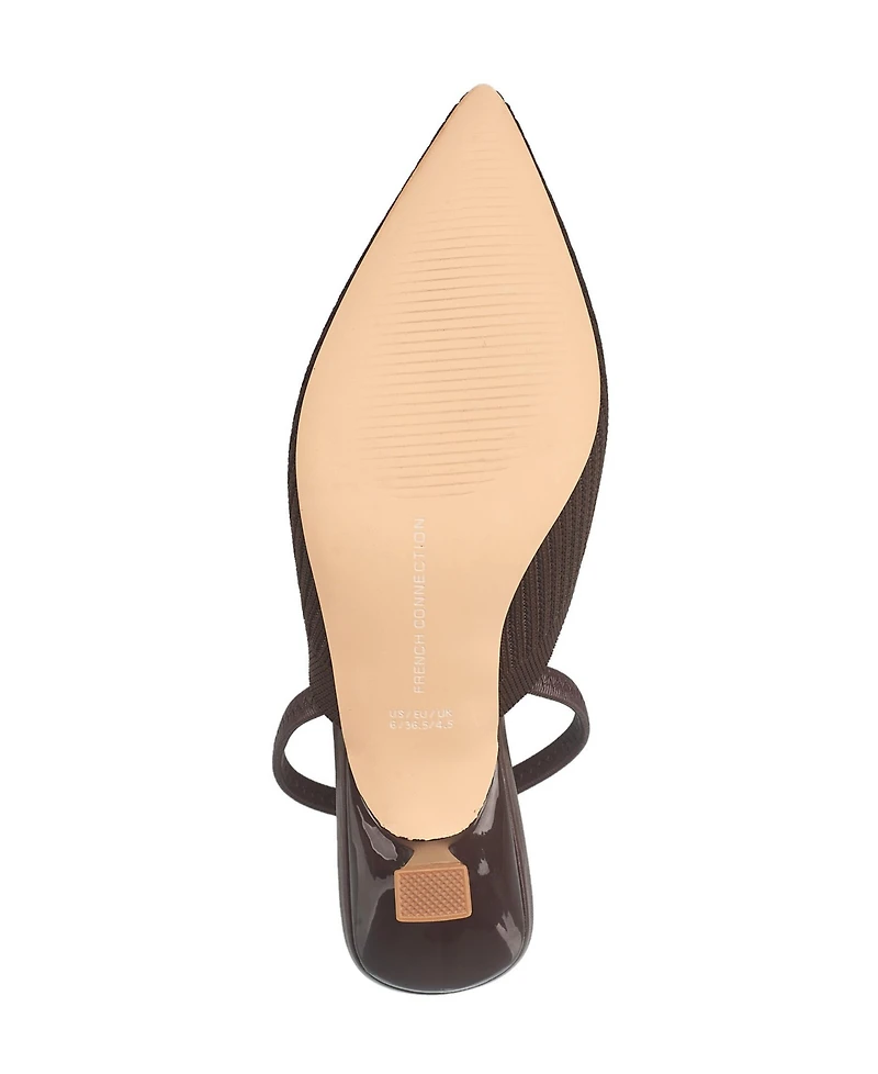 French Connection Ladies Coco Slingback Kitten Heel