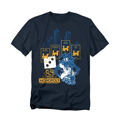 Logovision Men's Monopoly The True Railroad Tycoon T Shirt