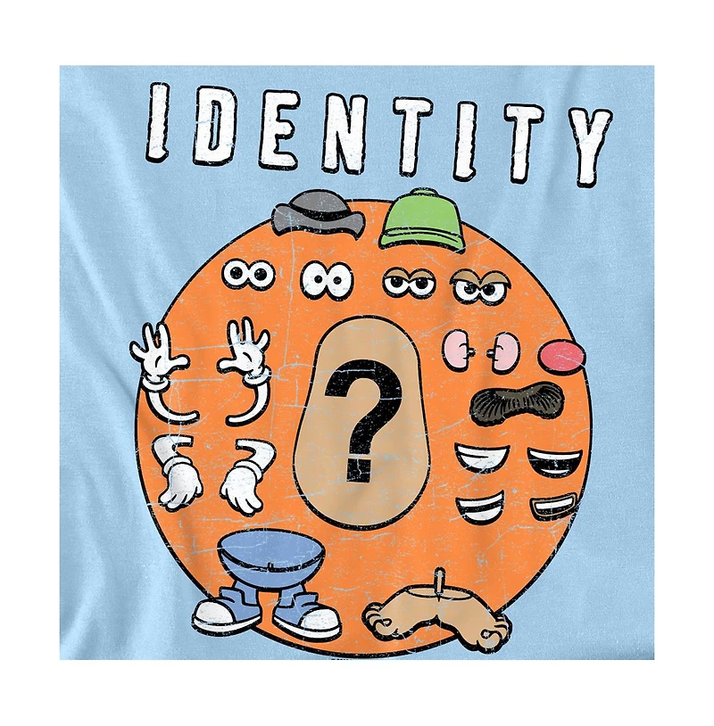 Logovision Men's Potato Head Potato Head's Identity Crisis T Shirt