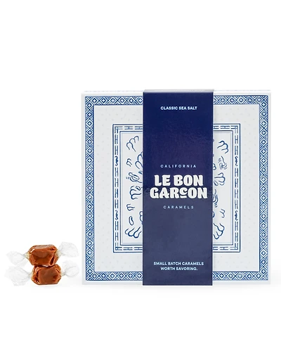 Le Bon Garcon Classic Sea Salt Caramels Box, 6 oz