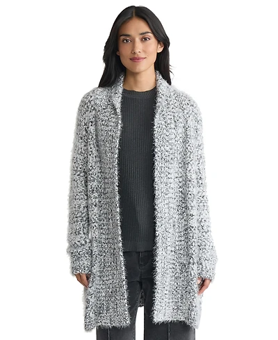 Jones New York Women's Shawl Collar Open Front Sweater