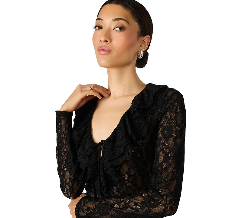 Steve Madden Women's Elvie V-Neck Top