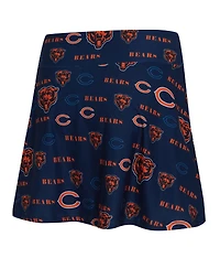 Concepts Sport Women's Navy Chicago Bears Mosaic Allover Print Skort