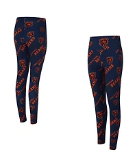Concepts Sport Women's Navy Chicago Bears Mosaic Allover Print Leggings