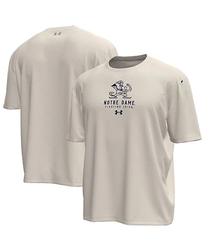 Under Armour Men's Stone Notre Dame Fighting Irish Gameday Motion Heavyweight T-Shirt