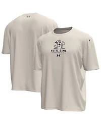 Under Armour Men's Stone Notre Dame Fighting Irish Gameday Motion Heavyweight T-Shirt