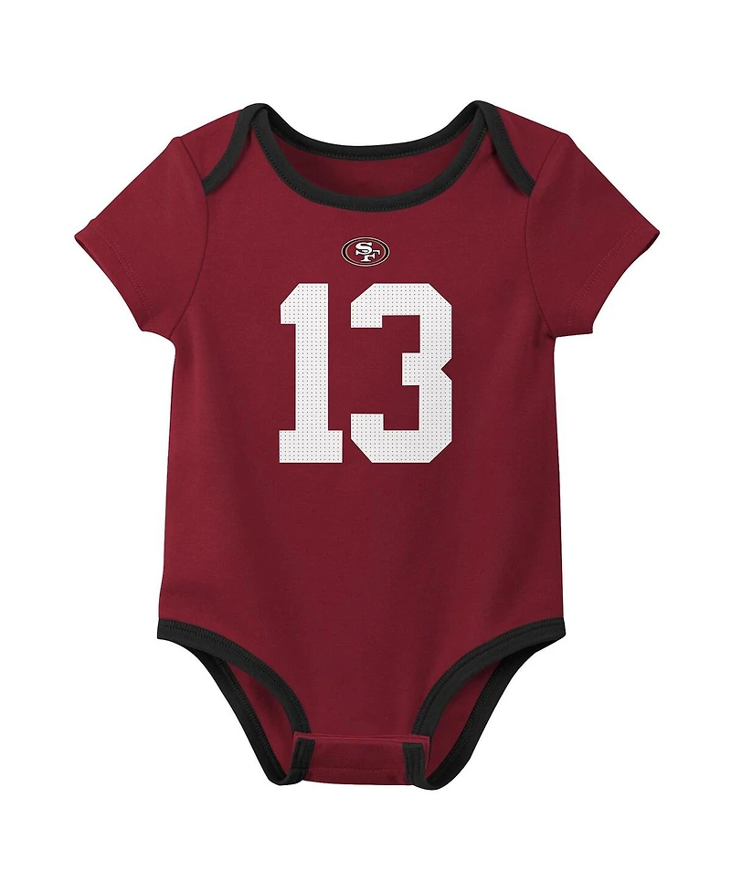 Nike Baby Boys and Girls 3-Pack Brock Purdy San Francisco 49ers Name Number Bodysuit Set