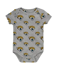 Outerstuff Newborn 3-Piece Jacksonville Jaguars Little Tike Bodysuit Set