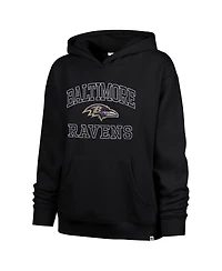 '47 Brand Women's Black Baltimore Ravens Clarity Naomi Pullover Hoodie