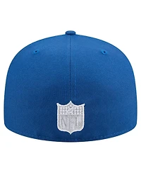 New Era Men's Royal Indianapolis Colts Throwback Oversized 59FIFTY Fitted Hat