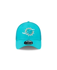 New Era Men's Aqua Miami Dolphins Outline 39THIRTY Flex Hat