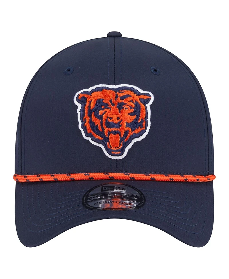 New Era Men's Navy Chicago Bears Perforated 39THIRTY Flex Hat