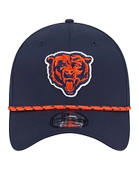 New Era Men's Navy Chicago Bears Perforated 39THIRTY Flex Hat
