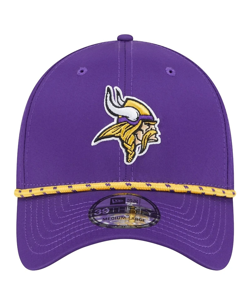 New Era Men's Purple Minnesota Vikings Perforated 39THIRTY Flex Hat