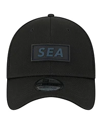 New Era Men's Black Seattle Seahawks Scoreboard 39THIRTY Flex Hat