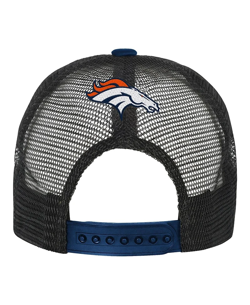 Outerstuff Big Boys and Girls White/Orange Miami Dolphins Modern Fan Trucker Adjustable Hat