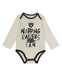 Outerstuff Baby Boys and Girls 3-Piece Black Las Vegas Raiders Little Champ Set